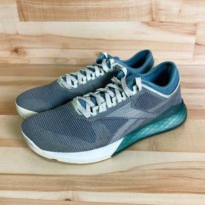 Reebok Nano 9.0 Teal Green Crossfit Shoe - Women's Size 8